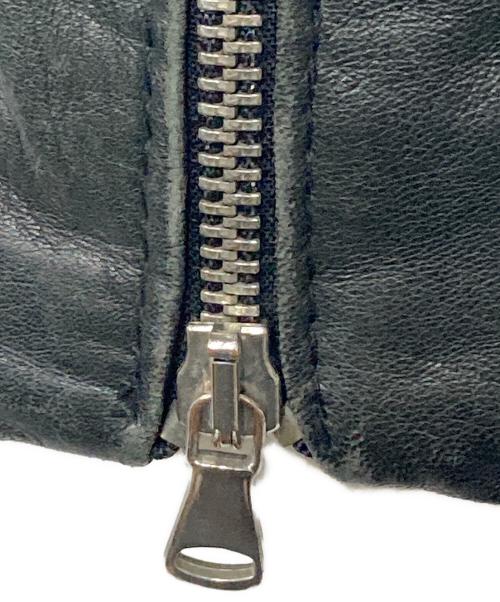 DENNY ROSE（デニーローズ）DENNY ROSE (デニーローズ) アーム切替ジップレザージャケット ブラック サイズ:Ｓの古着・服飾アイテム