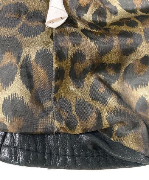 DENNY ROSE（デニーローズ）DENNY ROSE (デニーローズ) アーム切替ジップレザージャケット ブラック サイズ:Ｓの古着・服飾アイテム