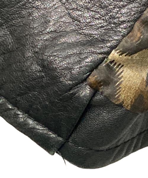 DENNY ROSE（デニーローズ）DENNY ROSE (デニーローズ) アーム切替ジップレザージャケット ブラック サイズ:Ｓの古着・服飾アイテム