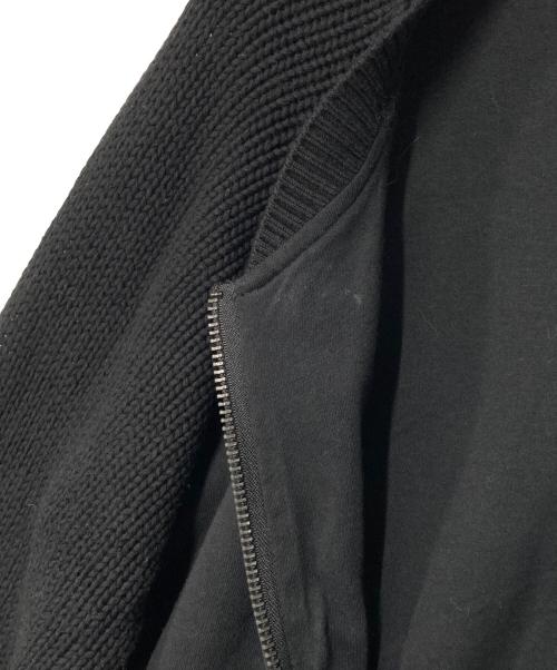 DIESEL（ディーゼル）DIESEL (ディーゼル) ニット切替ブルゾン ブラック サイズ:XSの古着・服飾アイテム