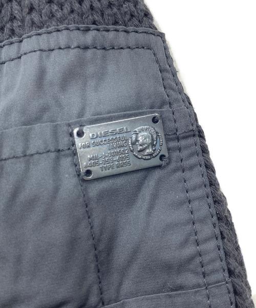 DIESEL（ディーゼル）DIESEL (ディーゼル) ニット切替ブルゾン ブラック サイズ:XSの古着・服飾アイテム