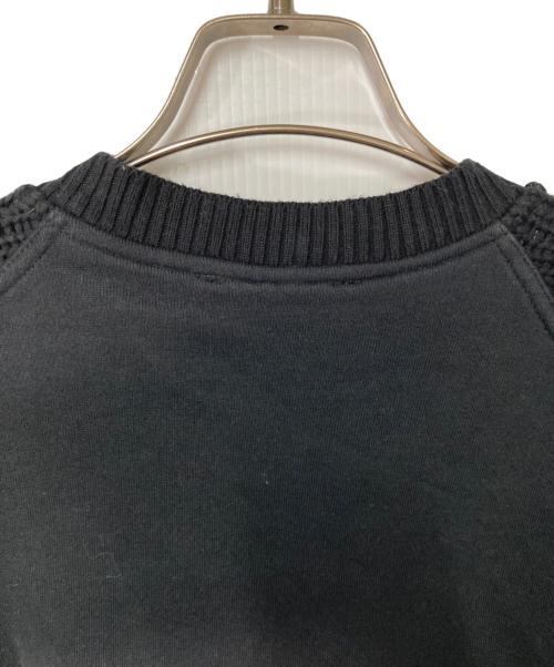 DIESEL（ディーゼル）DIESEL (ディーゼル) ニット切替ブルゾン ブラック サイズ:XSの古着・服飾アイテム