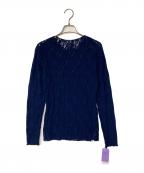 HANKY PANKYハンキーパンキ）の古着「レースロングスリーブ」｜ネイビー