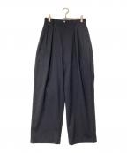 NEATニート）の古着「ストライプツータックパンツ」｜ネイビー