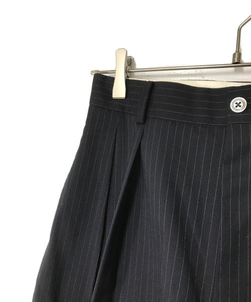NEAT（ニート）NEAT (ニート) ストライプツータックパンツ ネイビー サイズ:Sの古着・服飾アイテム
