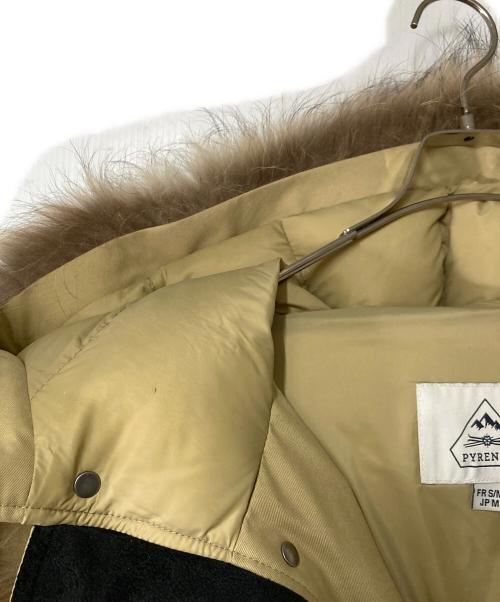 Pyrenex（ピレネックス）Pyrenex (ピレネックス) ANNECY FUR INT’L フーデットダウンコート CFU261900035 ベージュ サイズ:FR S/M JP Mの古着・服飾アイテム
