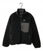 TAIONタイオン）の古着「リバーシブルボアダウンジャケット」｜ブラック