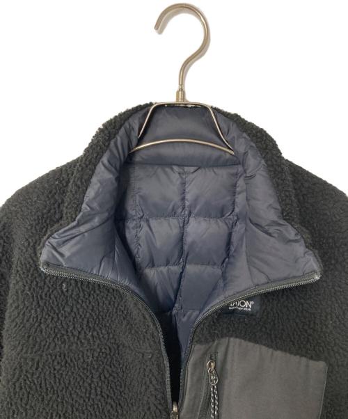 TAION（タイオン）TAION (タイオン) リバーシブルボアダウンジャケット ブラック サイズ:Mの古着・服飾アイテム