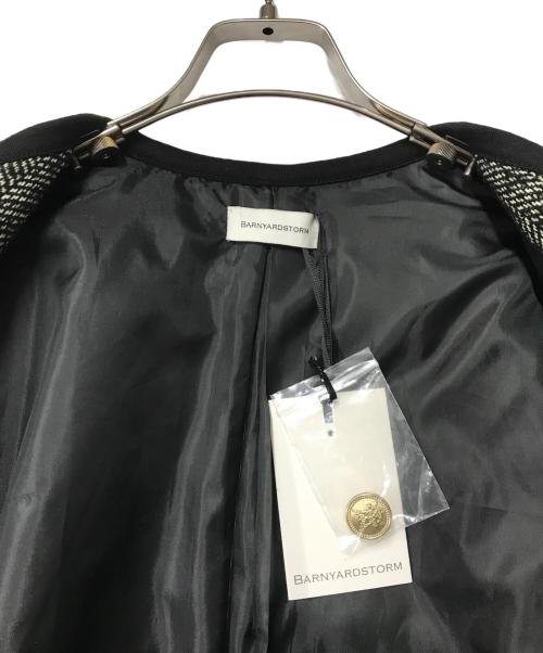 BARNYARDSTORM（バンヤードストーム）BARNYARDSTORM (バンヤードストーム) ヘリンボーン中綿ジャケット ブラックの古着・服飾アイテム