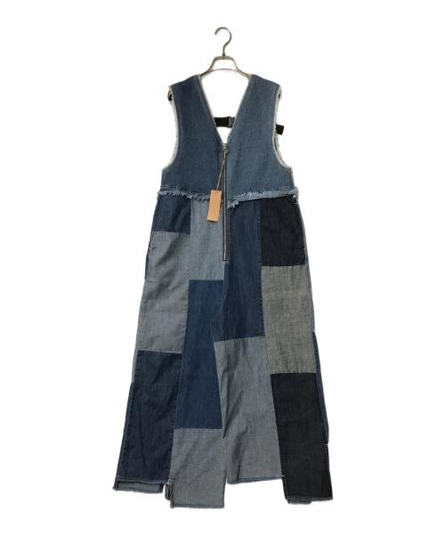 etsinta（エシンタ）etsinta (エシンタ) デニムパッチワークオールインワン インディゴ サイズ:ONEの古着・服飾アイテム