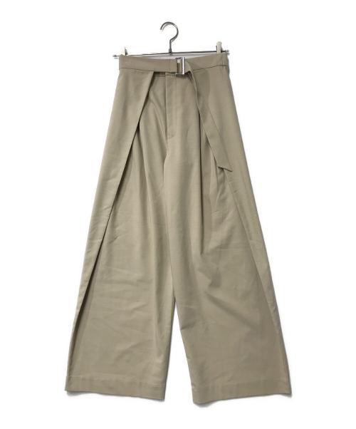 STYLE MIXER（スタイルミキサー）STYLE MIXER (スタイルミキサー) ウエストデザインサイドラップパンツ 500HAT31-0521 ベージュ サイズ:Sの古着・服飾アイテム
