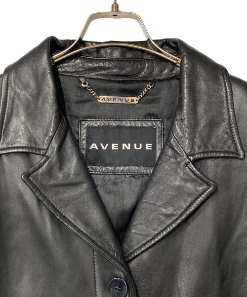 AVENUE（アヴニュー）AVENUE (アヴニュー) レザーコート ブラック サイズ:不明の古着・服飾アイテム