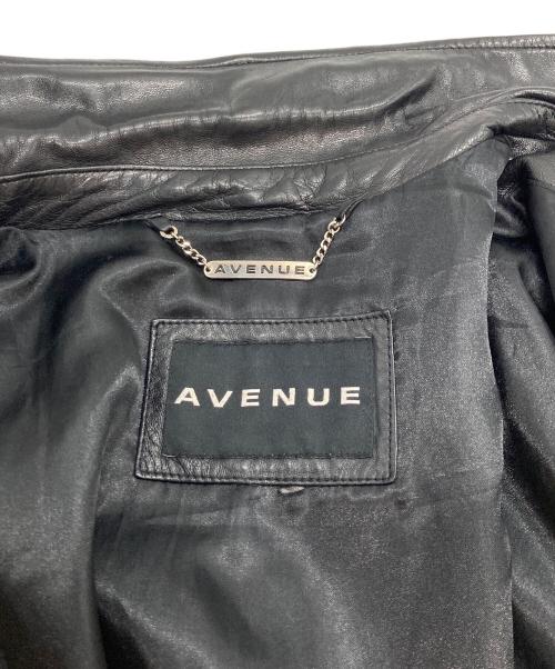 AVENUE（アヴニュー）AVENUE (アヴニュー) レザーコート ブラック サイズ:不明の古着・服飾アイテム