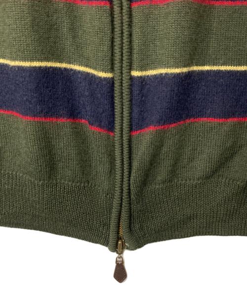 BROOKS BROTHERS（ブルックスブラザーズ）BROOKS BROTHERS (ブルックスブラザーズ) ボーダーニットジャケット グリーン サイズ:Ｍの古着・服飾アイテム