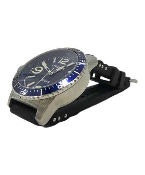 SEALANE（シーレーン）SEALANE (シーレーン) 腕時計 クォーツ ラバーベルト 2415 ブラックの古着・服飾アイテム