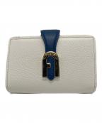 FURLAフルラ）の古着「SOFIA GRAINY 2つ折り財布」｜アイボリー×ベージュ