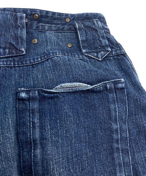 DIESEL Black Gold（ディーゼル ブラック ゴールド）DIESEL Black Gold (ディーゼル ブラック ゴールド) 変形 ワイドデニムパンツ インディゴ サイズ:66cm (W26)の古着・服飾アイテム