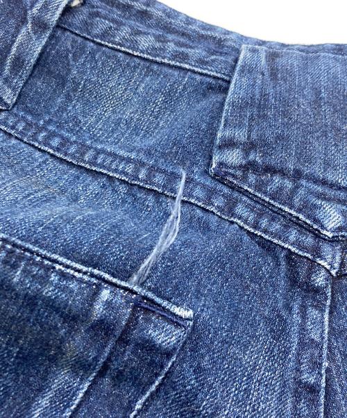 DIESEL Black Gold（ディーゼル ブラック ゴールド）DIESEL Black Gold (ディーゼル ブラック ゴールド) 変形 ワイドデニムパンツ インディゴ サイズ:66cm (W26)の古着・服飾アイテム