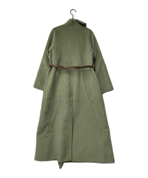 Ameri（アメリ）AMERI (アメリ) UNDRESSED FRILL COLLAR COAT グリーン サイズ:Sの古着・服飾アイテム