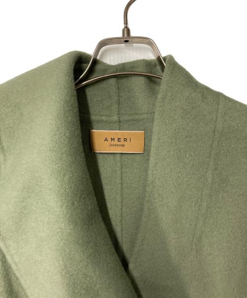 Ameri（アメリ）AMERI (アメリ) UNDRESSED FRILL COLLAR COAT グリーン サイズ:Sの古着・服飾アイテム