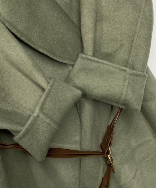 Ameri（アメリ）AMERI (アメリ) UNDRESSED FRILL COLLAR COAT グリーン サイズ:Sの古着・服飾アイテム
