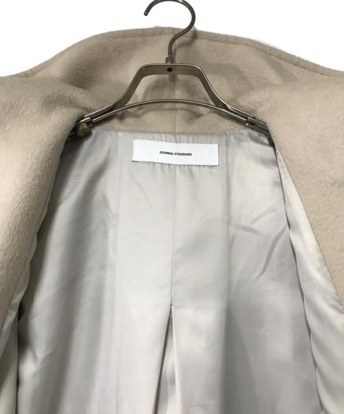 JOURNAL STANDARD（ジャーナルスタンダード）JOURNAL STANDARD (ジャーナル スタンダード) ウールアンゴラフードコート 22-020-400-1100-3-0 ベージュ サイズ:38の古着・服飾アイテム