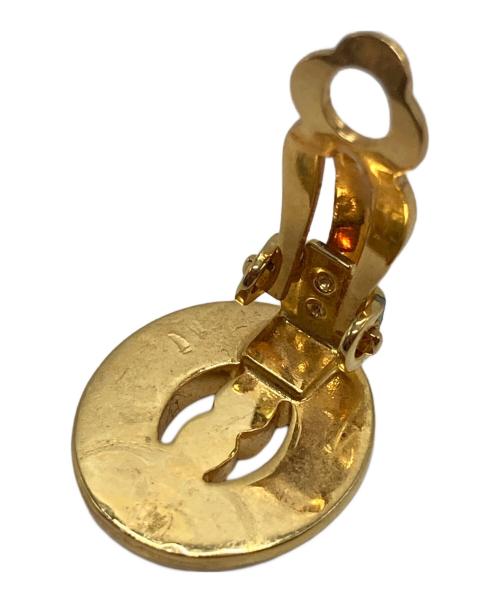 Yves Saint Laurent（イヴサンローラン）Yves Saint Laurent (イヴサンローラン) ラインストーン イヤリング ゴールドの古着・服飾アイテム