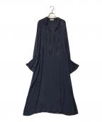 saharaサハラ）の古着「Piping Flower Dress フラワードレス 01-OP009-22-03」｜ネイビー