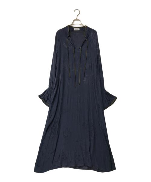 sahara（サハラ）sahara (サハラ) Piping Flower Dress フラワードレス 01-OP009-22-03 ネイビー サイズ:-の古着・服飾アイテム