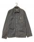 CarHartt（カーハート）の古着「Michigan Coat Hickory Stripe ミシガンコートヒッコリーストライプ I027976」｜ネイビー×ホワイト