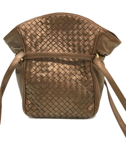 BALLY（バリー）BALLY (バリー) イントレチャート巾着ショルダーバッグ ブラウンの古着・服飾アイテム