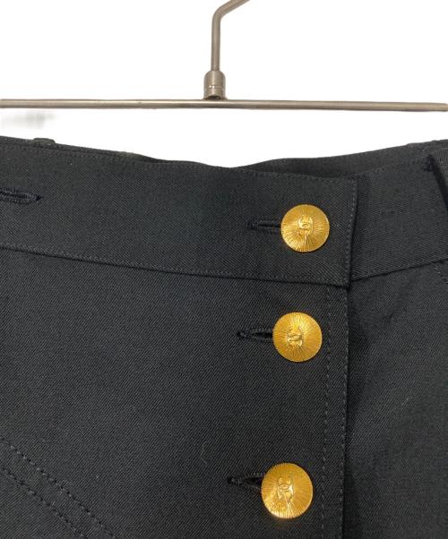 CHANEL（シャネル）CHANEL (シャネル) 金釦 ウールスカート ブラック サイズ:34の古着・服飾アイテム