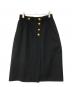CHANEL（シャネル）の古着「金釦 ウールスカート」｜ブラック
