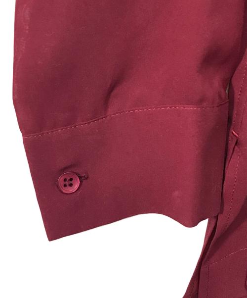 ISSEY MIYAKE FETE（イッセイミヤケフェット）ISSEY MIYAKE FETE (イッセイミヤケフェット) プリーツシアーシャツ IF84FJ708 ボルドー サイズ:2の古着・服飾アイテム