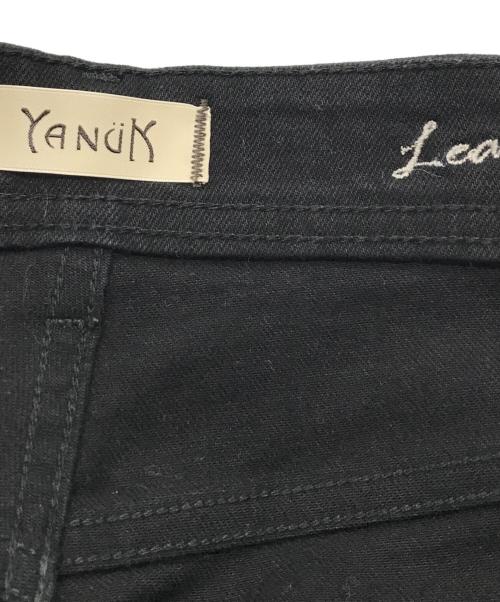 YANUK（ヤヌーク）YANUK (ヤヌーク) IENA (イエナ) 別注カットオフデニムパンツ 57113507  IENA別注 ブラック サイズ:W25の古着・服飾アイテム