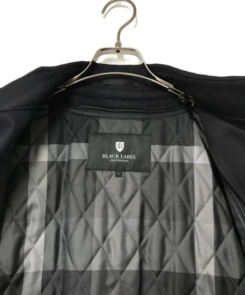 BLACK LABEL CRESTBRIDGE（ブラックレーベル クレストブリッジ）BLACK LABEL CRESTBRIDGE (ブラックレーベル クレストブリッジ) ライナー付ステンカラーコート ブラック サイズ:LLの古着・服飾アイテム
