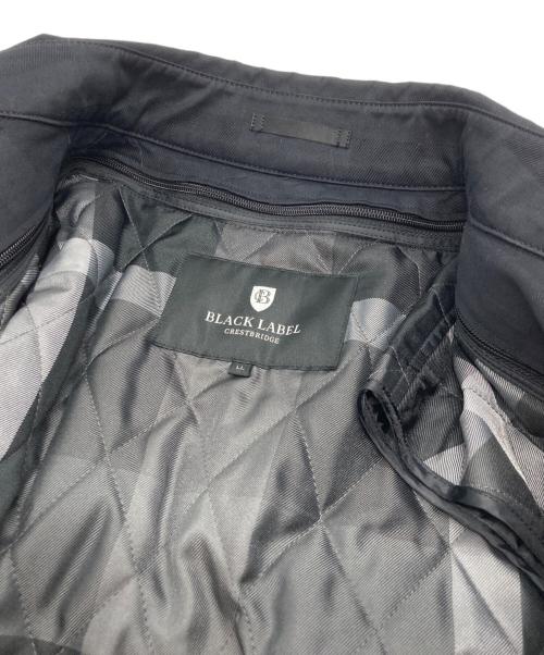 BLACK LABEL CRESTBRIDGE（ブラックレーベル クレストブリッジ）BLACK LABEL CRESTBRIDGE (ブラックレーベル クレストブリッジ) ライナー付ステンカラーコート ブラック サイズ:LLの古着・服飾アイテム