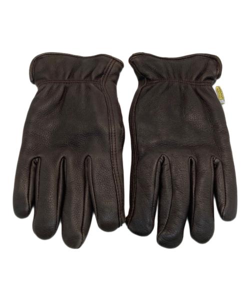 SULLIVAN GLOVE（サリバングローブ）SULLIVAN GLOVE (サリバングローブ) レザーグローブ ブラウンの古着・服飾アイテム