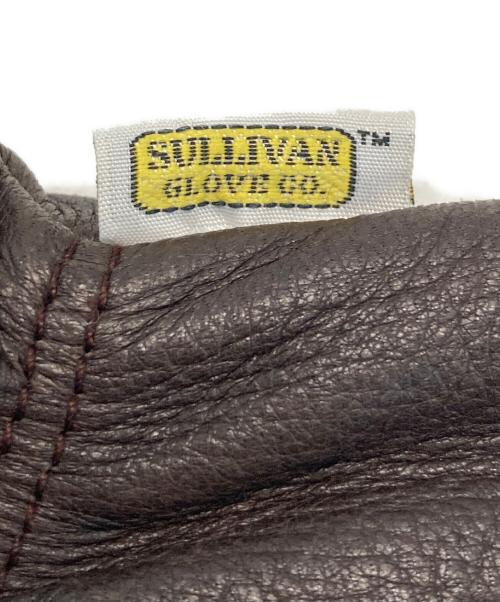 SULLIVAN GLOVE（サリバングローブ）SULLIVAN GLOVE (サリバングローブ) レザーグローブ ブラウンの古着・服飾アイテム