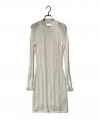 3.1 phillip limスリーワンフィリップリム）の古着「Long Sleeve Pointelle Lace Dress」｜アイボリー