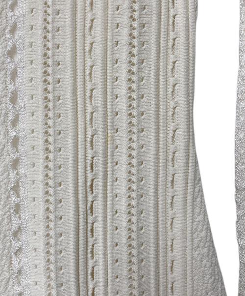 3.1 phillip lim（スリーワンフィリップリム）3.1 phillip lim (スリーワンフィリップリム) Long Sleeve Pointelle Lace Dress アイボリー サイズ:ＸＳの古着・服飾アイテム