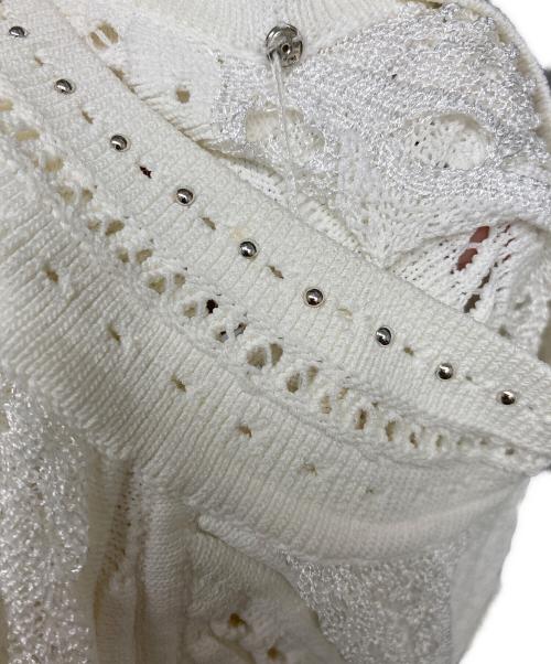 3.1 phillip lim（スリーワンフィリップリム）3.1 phillip lim (スリーワンフィリップリム) Long Sleeve Pointelle Lace Dress アイボリー サイズ:ＸＳの古着・服飾アイテム