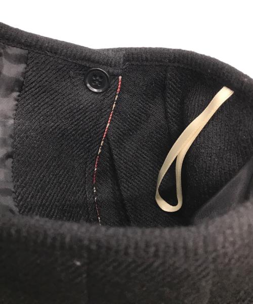 BLUE LABEL CRESTBRIDGE（ブルーレーベルクレストブリッジ）BLUE LABEL CRESTBRIDGE (ブルーレーベルクレストブリッジ) チェックプリーツラップスカート 55S37-237-16 ブラック×レッド サイズ:38の古着・服飾アイテム