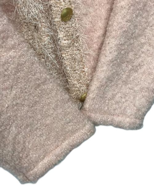 NOLLEY'S（ノーリーズ）NOLLEY'S (ノーリース) 《手洗い可能》ラメフワフワジャケット ピンク サイズ:38の古着・服飾アイテム