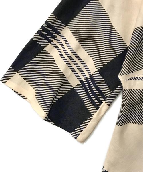 DRIES VAN NOTEN（ドリスヴァンノッテン）DRIES VAN NOTEN (ドリスヴァンノッテン) チェックシャツワンピース ベージュ サイズ:36の古着・服飾アイテム