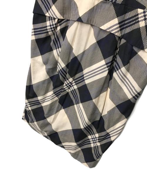 DRIES VAN NOTEN（ドリスヴァンノッテン）DRIES VAN NOTEN (ドリスヴァンノッテン) チェックシャツワンピース ベージュ サイズ:36の古着・服飾アイテム