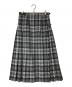 O'NEIL OF DUBLIN（オニールオブダブリン）の古着「チェックプリーツラップスカート」｜グレー×ブルー