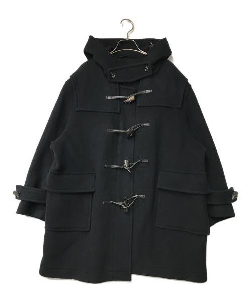 MONTGOMERY（モンゴメリー）MONTGOMERY (モンゴメリー) スーパー140's ウールパイルメルトン ダッフルコート ブラック サイズ:2の古着・服飾アイテム