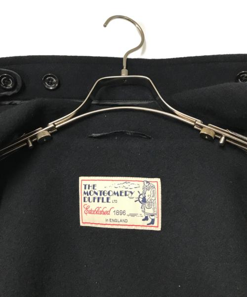 MONTGOMERY（モンゴメリー）MONTGOMERY (モンゴメリー) スーパー140's ウールパイルメルトン ダッフルコート ブラック サイズ:2の古着・服飾アイテム