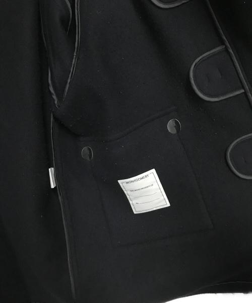 MONTGOMERY（モンゴメリー）MONTGOMERY (モンゴメリー) スーパー140's ウールパイルメルトン ダッフルコート ブラック サイズ:2の古着・服飾アイテム
